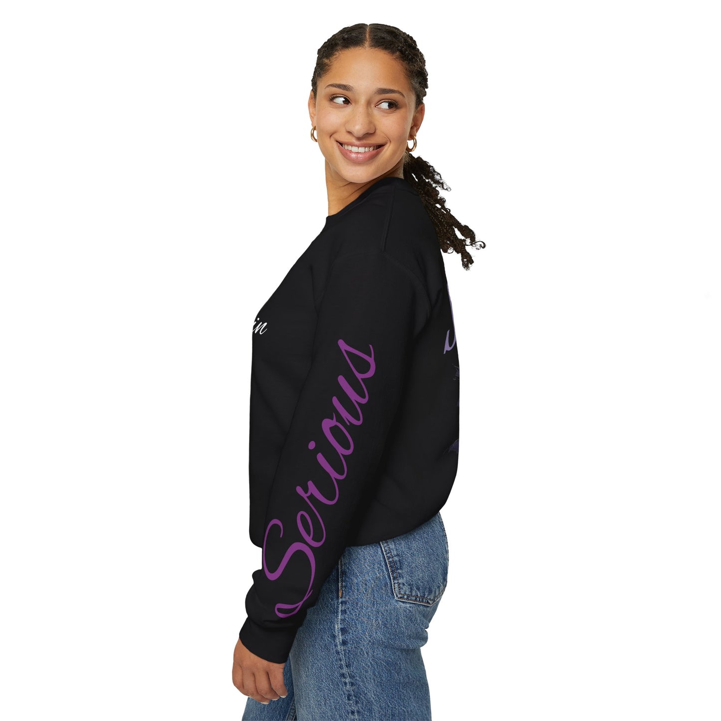 Nothing Serious Crewneck Sweatshirt — 'Forge Within' Gothic Eye Graphic