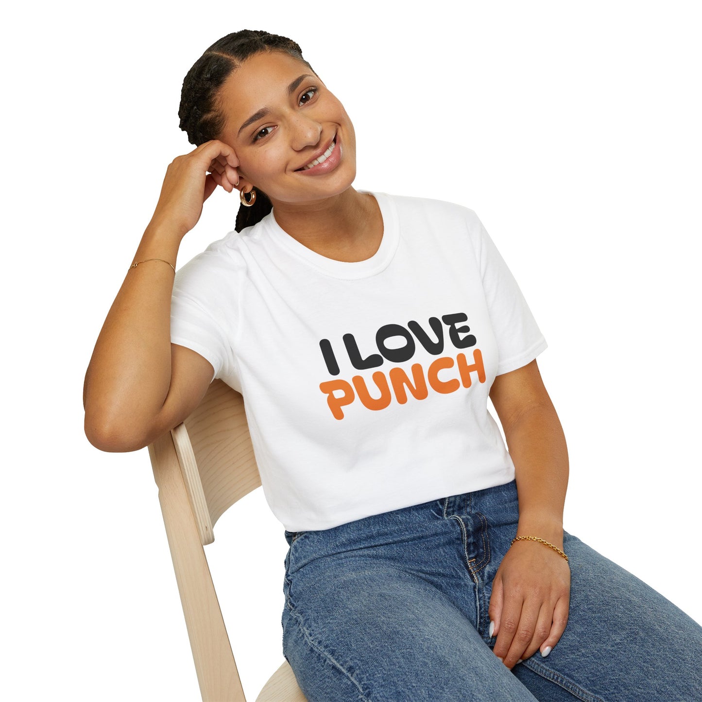 I Love Punch The Monkey T-Shirt — Cute Monkey Parents & Baby Graphic Tee