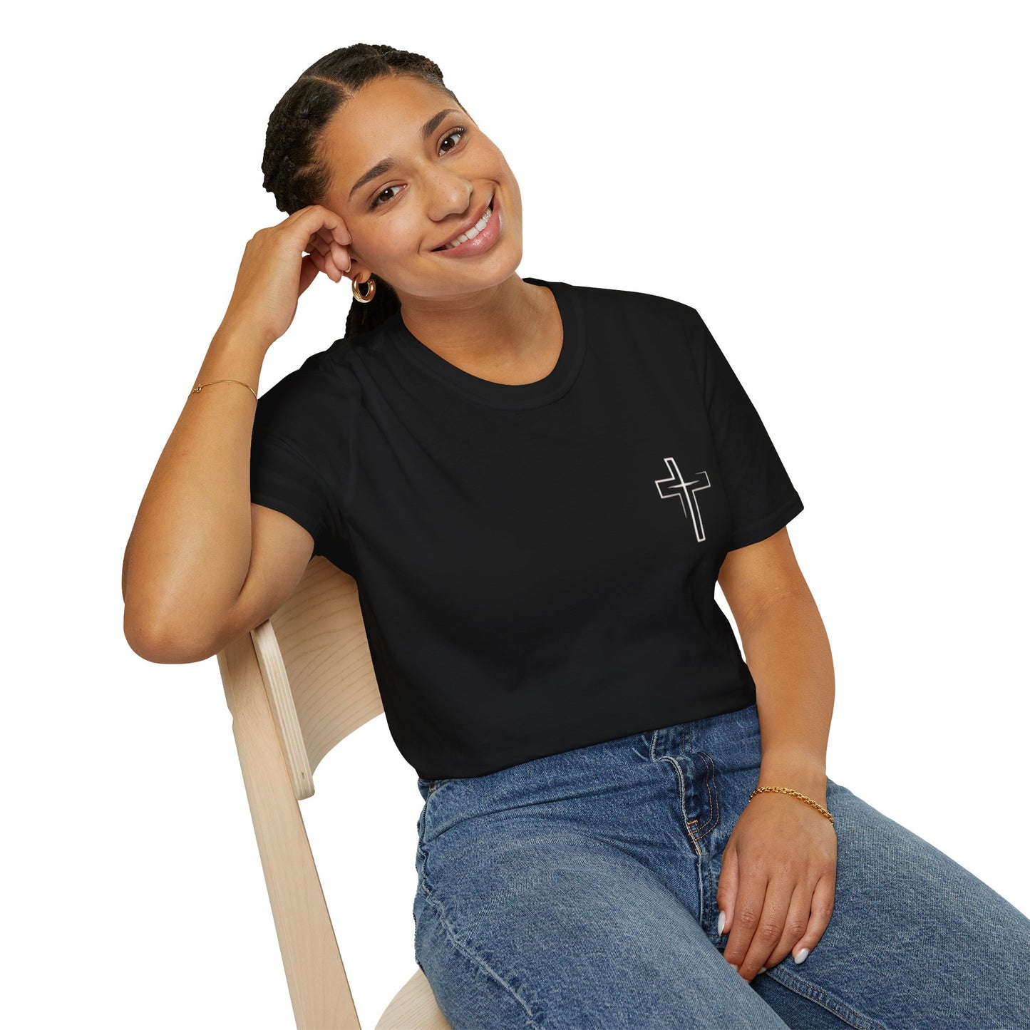 Christian Cross T-Shirt — "Jesus Died For Me Now I Live For Him" Faith Tee
