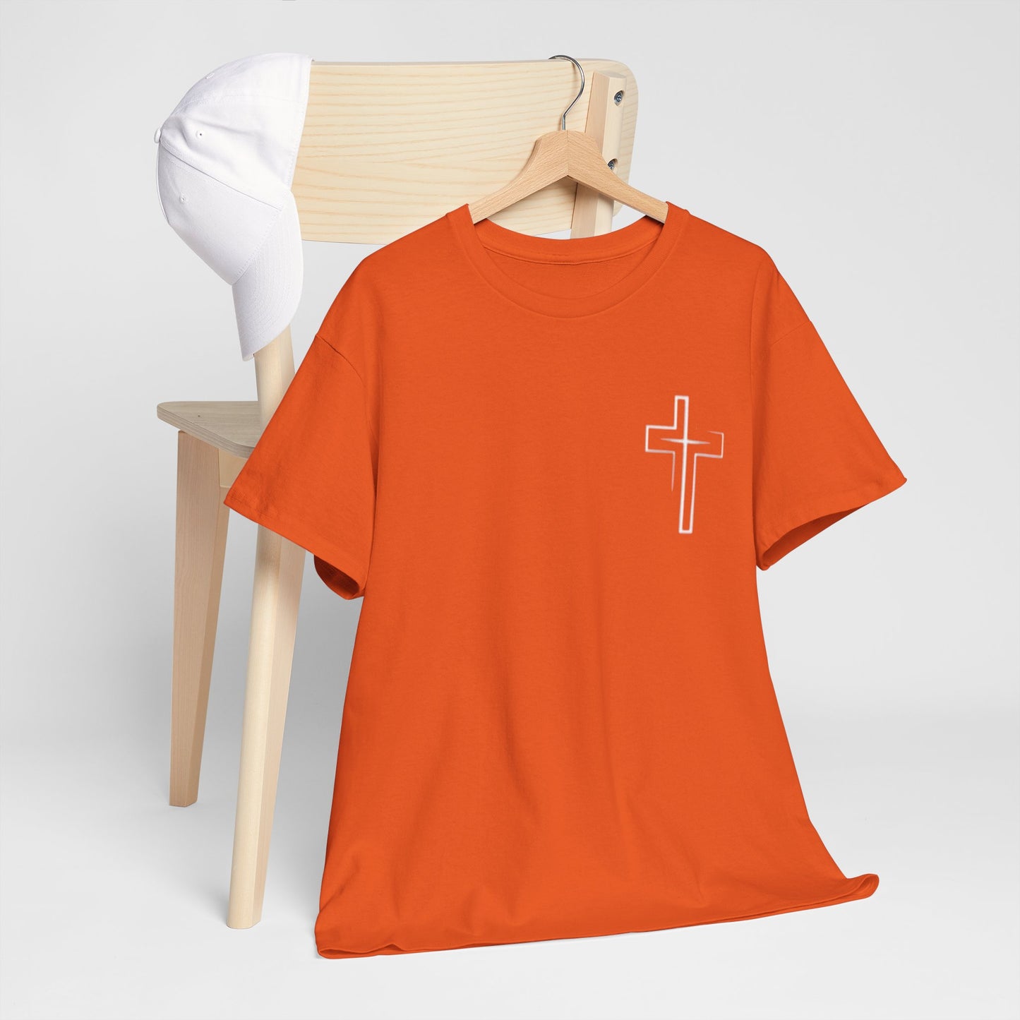 Christian Cross T‑Shirt — "God First" Faith Tee (Kingdom of God)