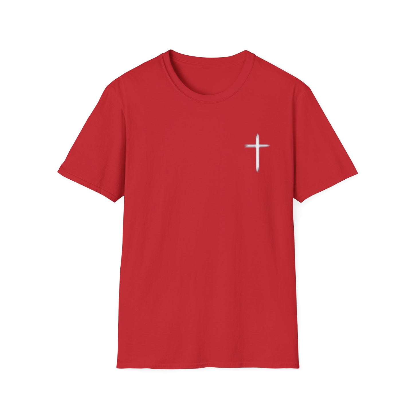 Christian Worship T-Shirt — “My Worship Is Loud Because My Wounds Were Deep” Cross Tee