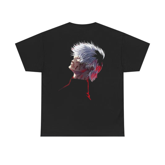 Anime Tokyo Ghoul Ken Kaneki T-Shirt — White Hair Profile Graphic Tee