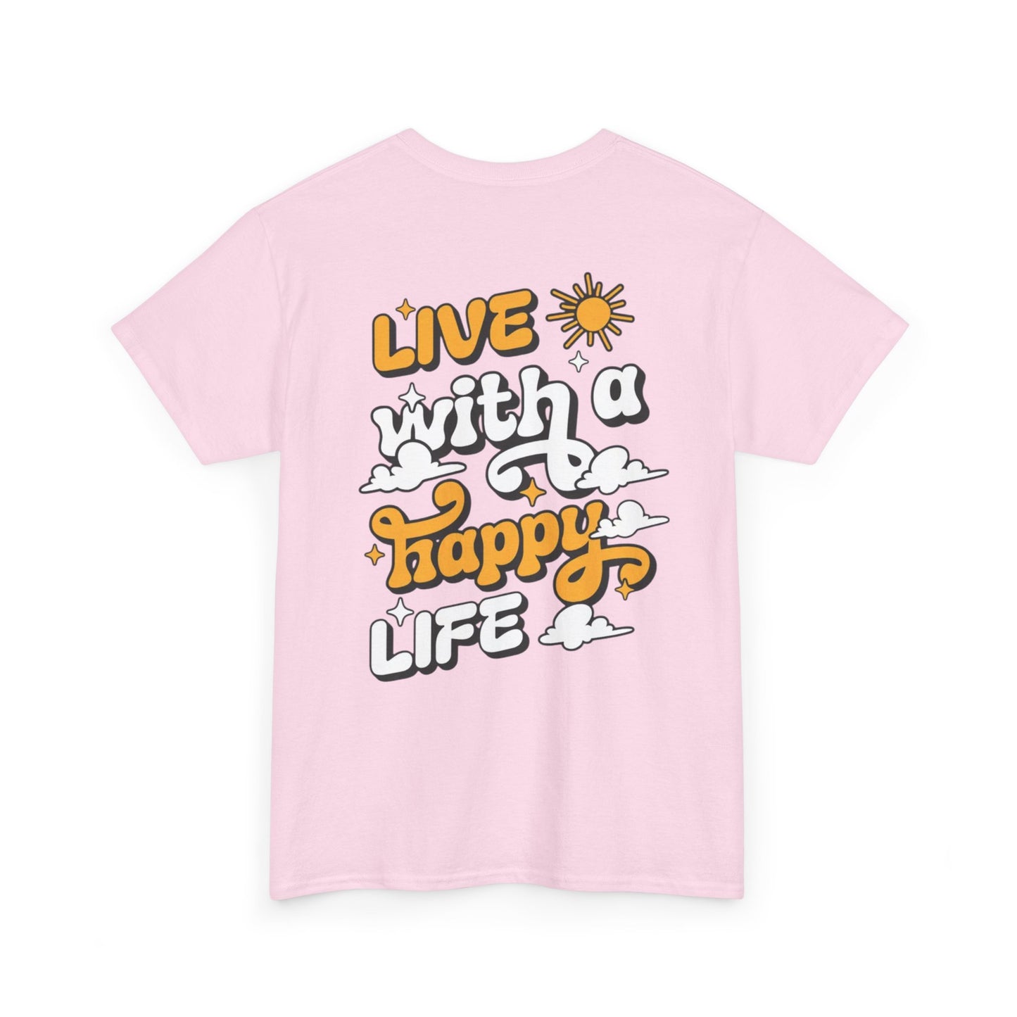 Forge Within - Live With a Happy Life T-Shirt — Positive Retro Graphic Tee