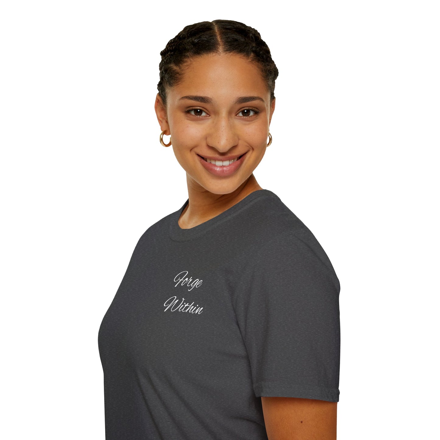 Heaven Closed Graphic T-Shirt — 'Forge Within' Floral Gothic Design