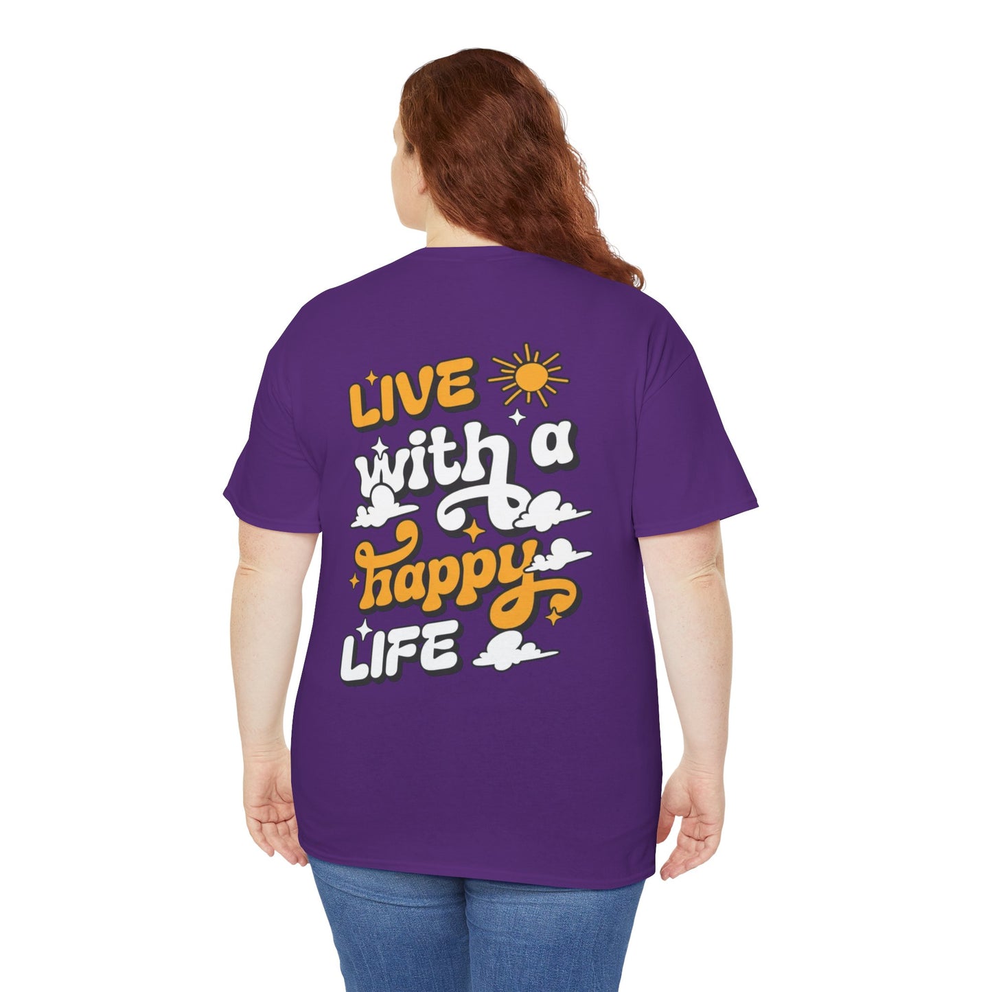 Forge Within - Live With a Happy Life T-Shirt — Positive Retro Graphic Tee