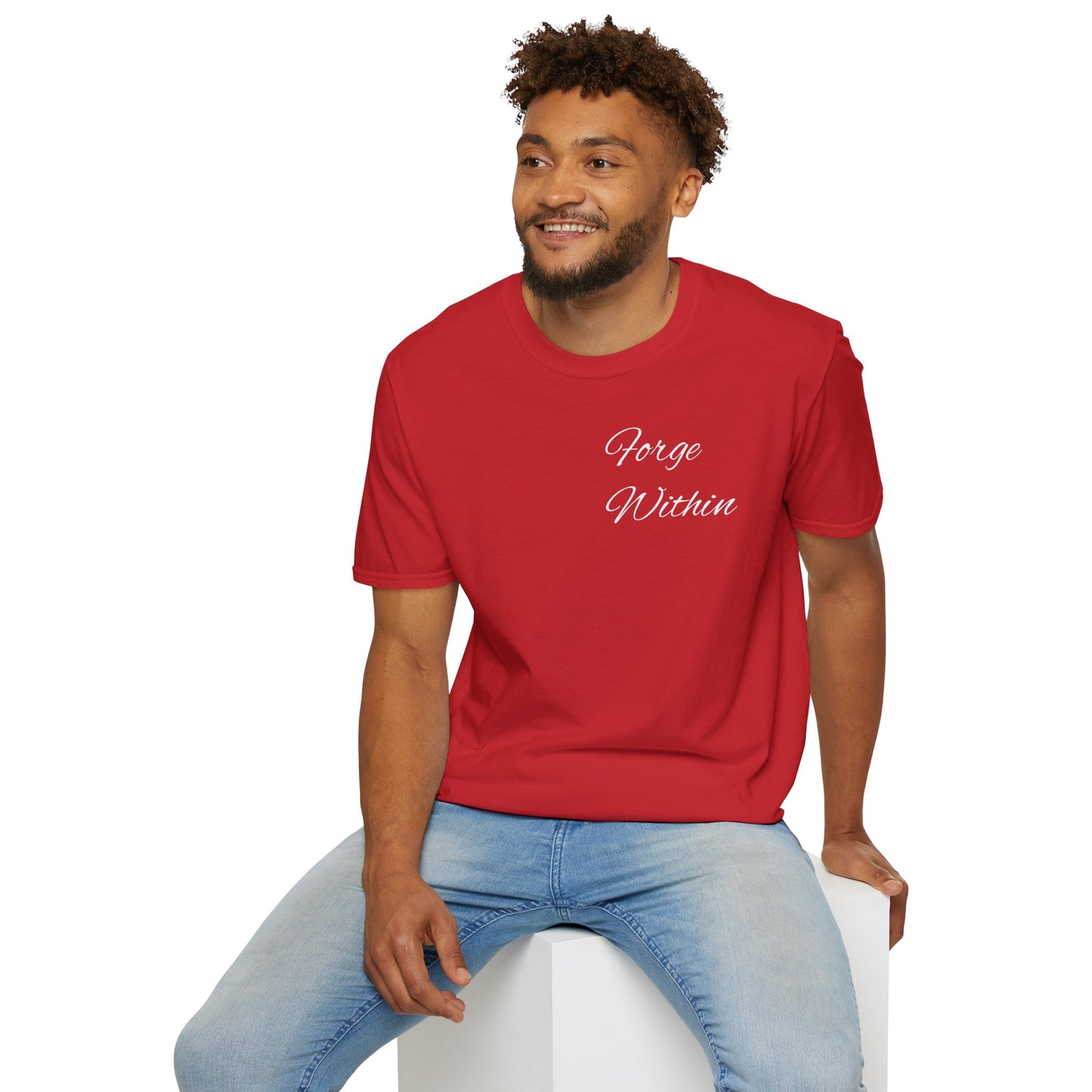 Unique Strength T-Shirt — “Your Uniqueness Is Your Strength” Graphic Tee with Purple Smiley