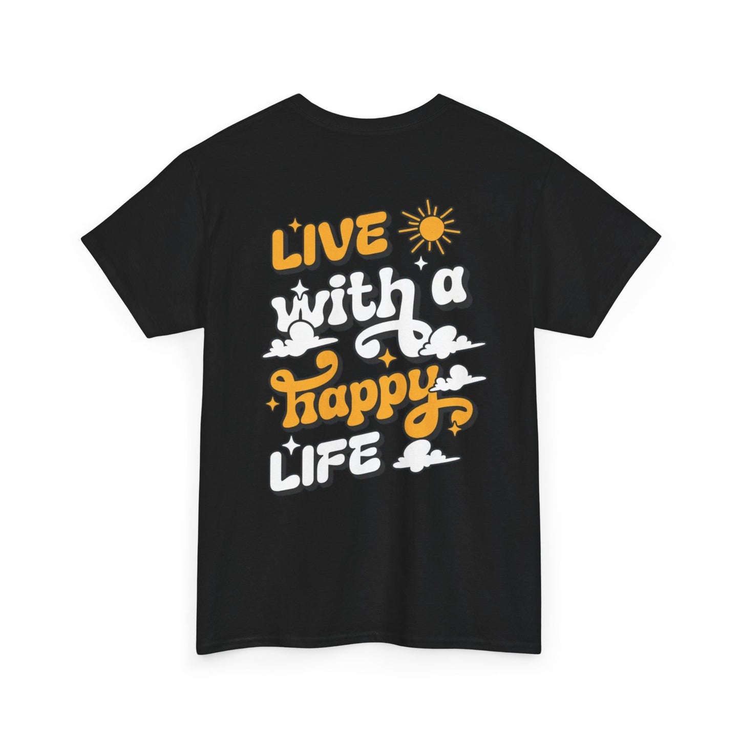 Forge Within - Live With a Happy Life T-Shirt — Positive Retro Graphic Tee