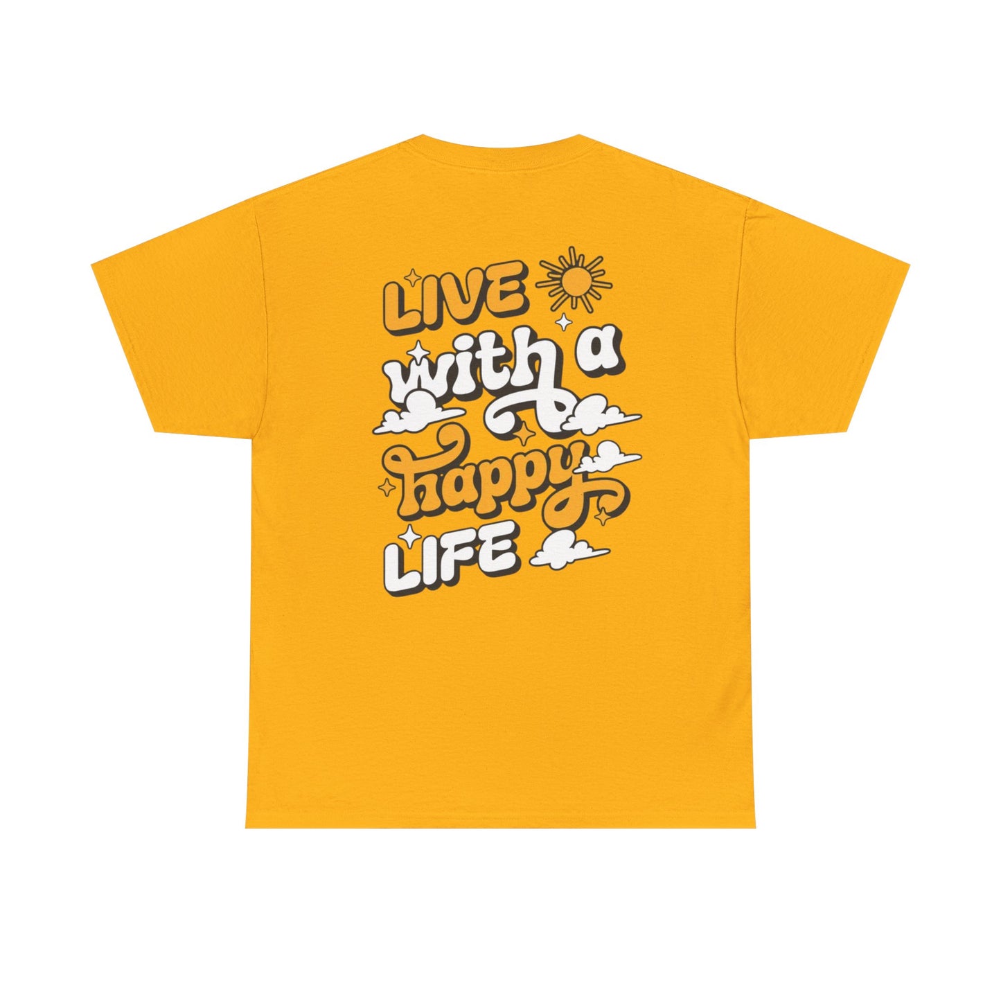 Forge Within - Live With a Happy Life T-Shirt — Positive Retro Graphic Tee