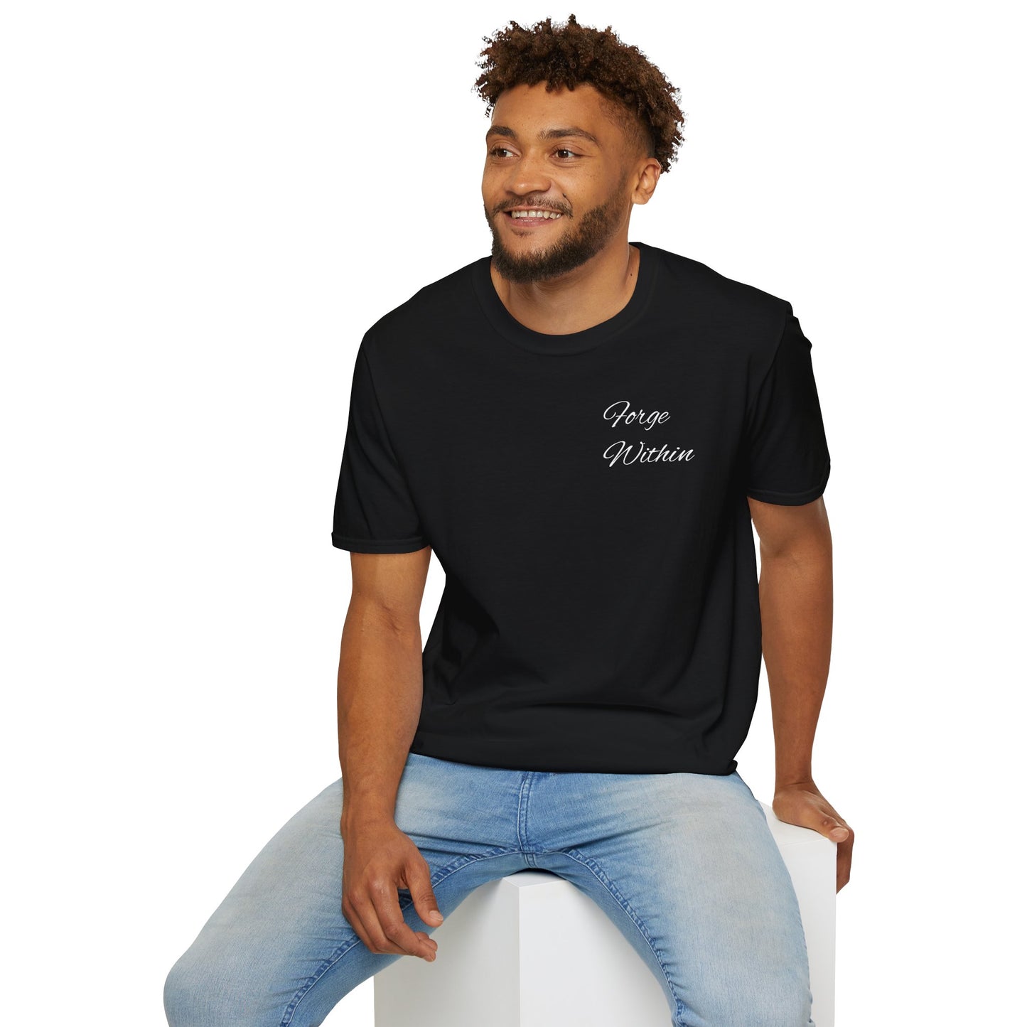 Heaven Closed Graphic T-Shirt — 'Forge Within' Floral Gothic Design
