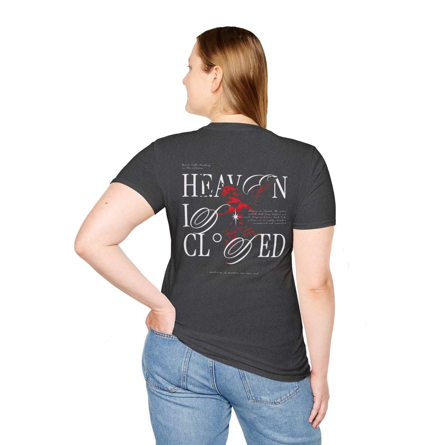 Heaven Closed Graphic T-Shirt — 'Forge Within' Floral Gothic Design