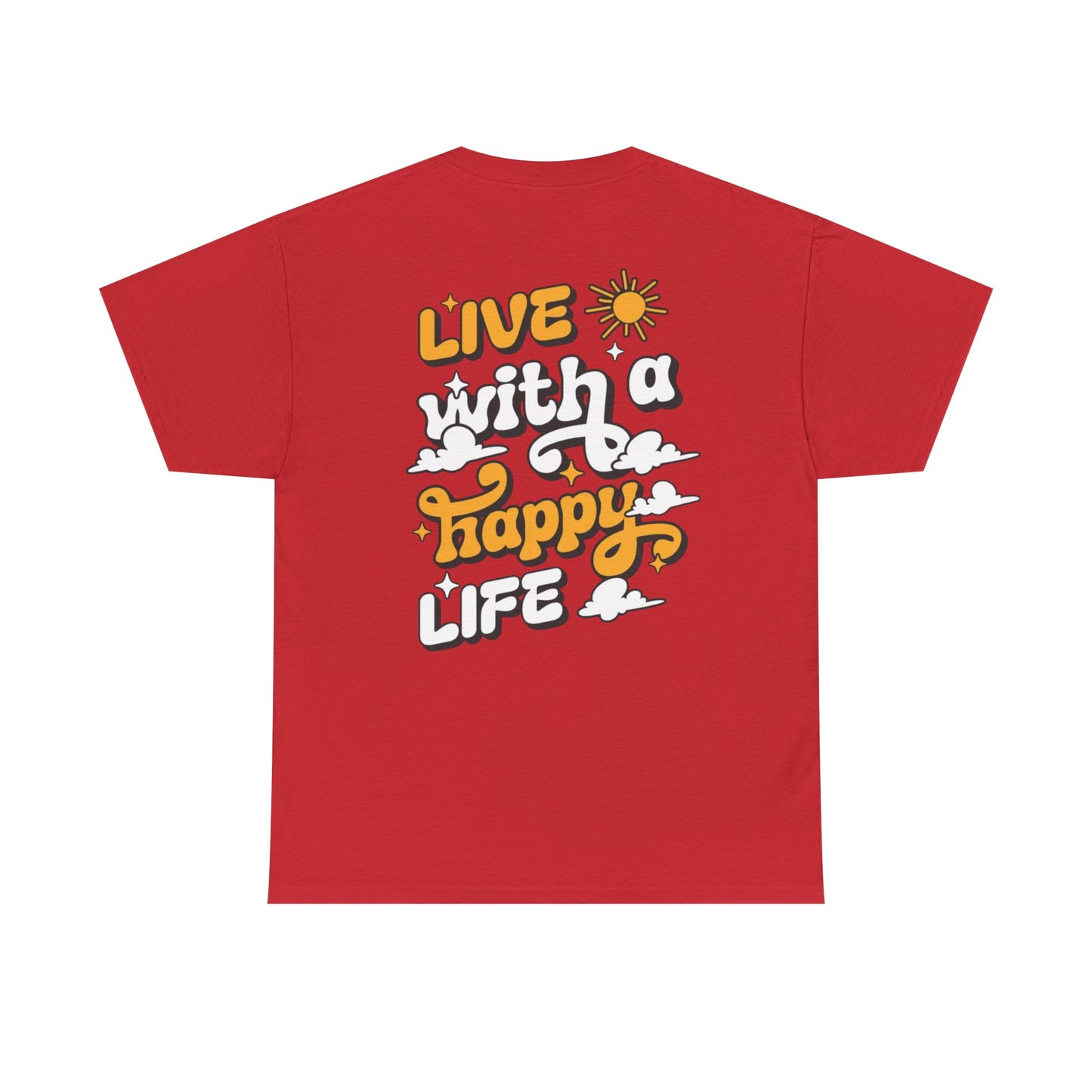 Forge Within - Live With a Happy Life T-Shirt — Positive Retro Graphic Tee