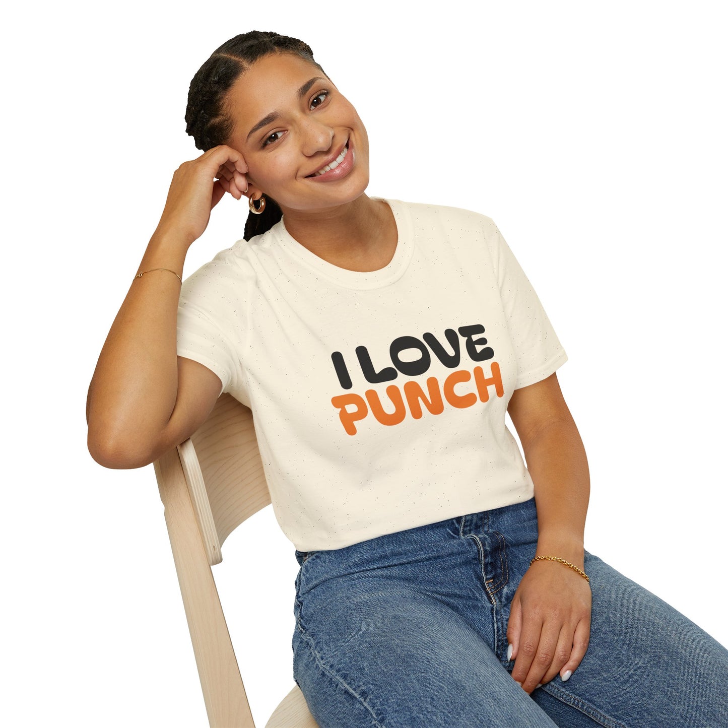 I Love Punch The Monkey T-Shirt — Cute Monkey Parents & Baby Graphic Tee