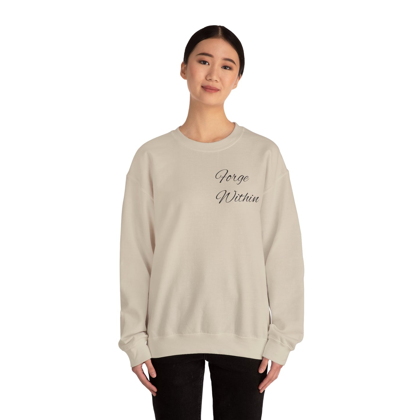 Crewneck Sweatshirt — "All These Scars Have Stories" Vintage Knight Graphic