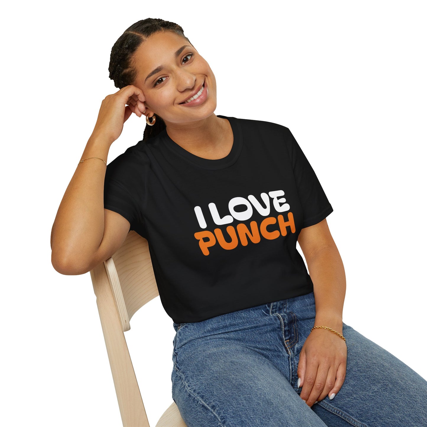 I Love Punch The Monkey T-Shirt — Cute Monkey Parents & Baby Graphic Tee