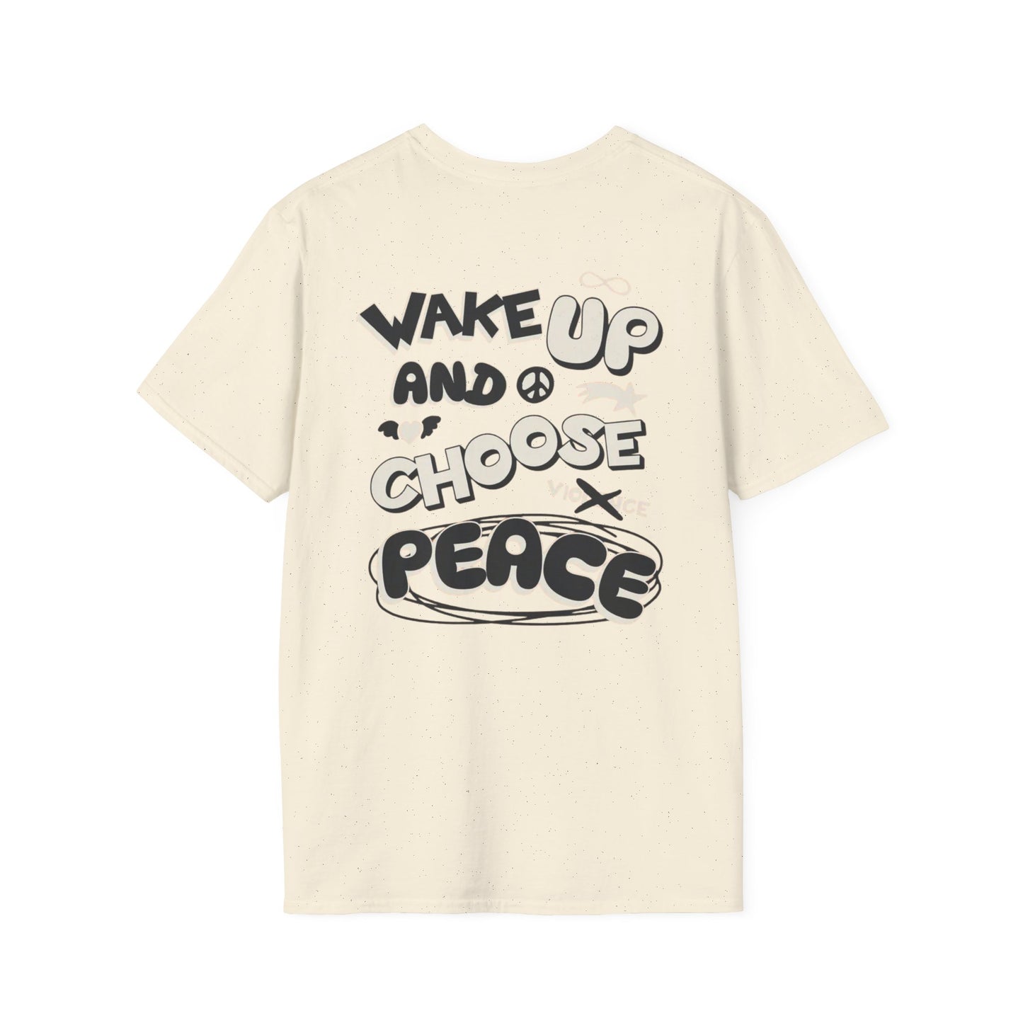 Forge Within T-Shirt — "Wake Up and Choose Peace" Retro Graphic Tee