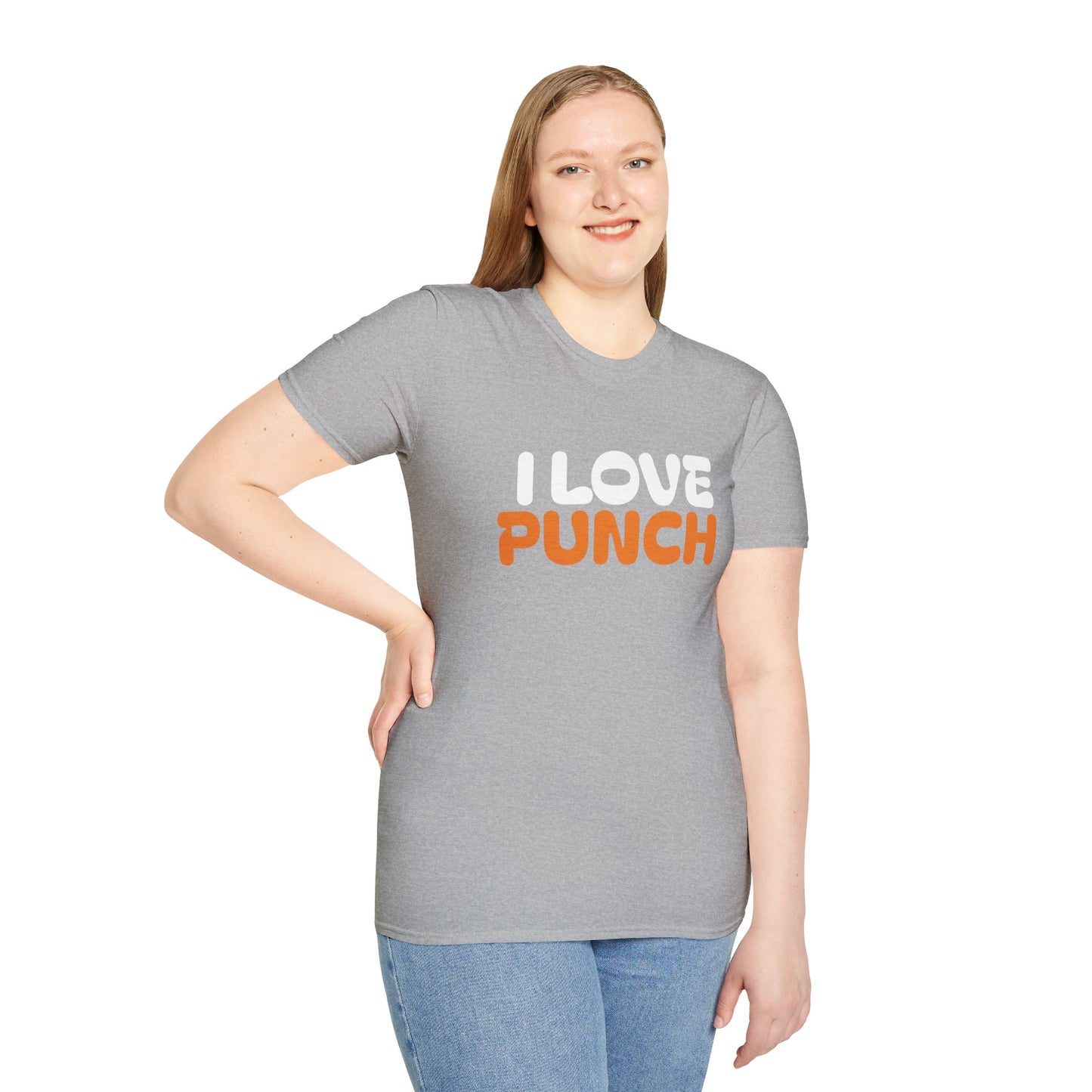I Love Punch The Monkey T-Shirt — Cute Monkey Parents & Baby Graphic Tee