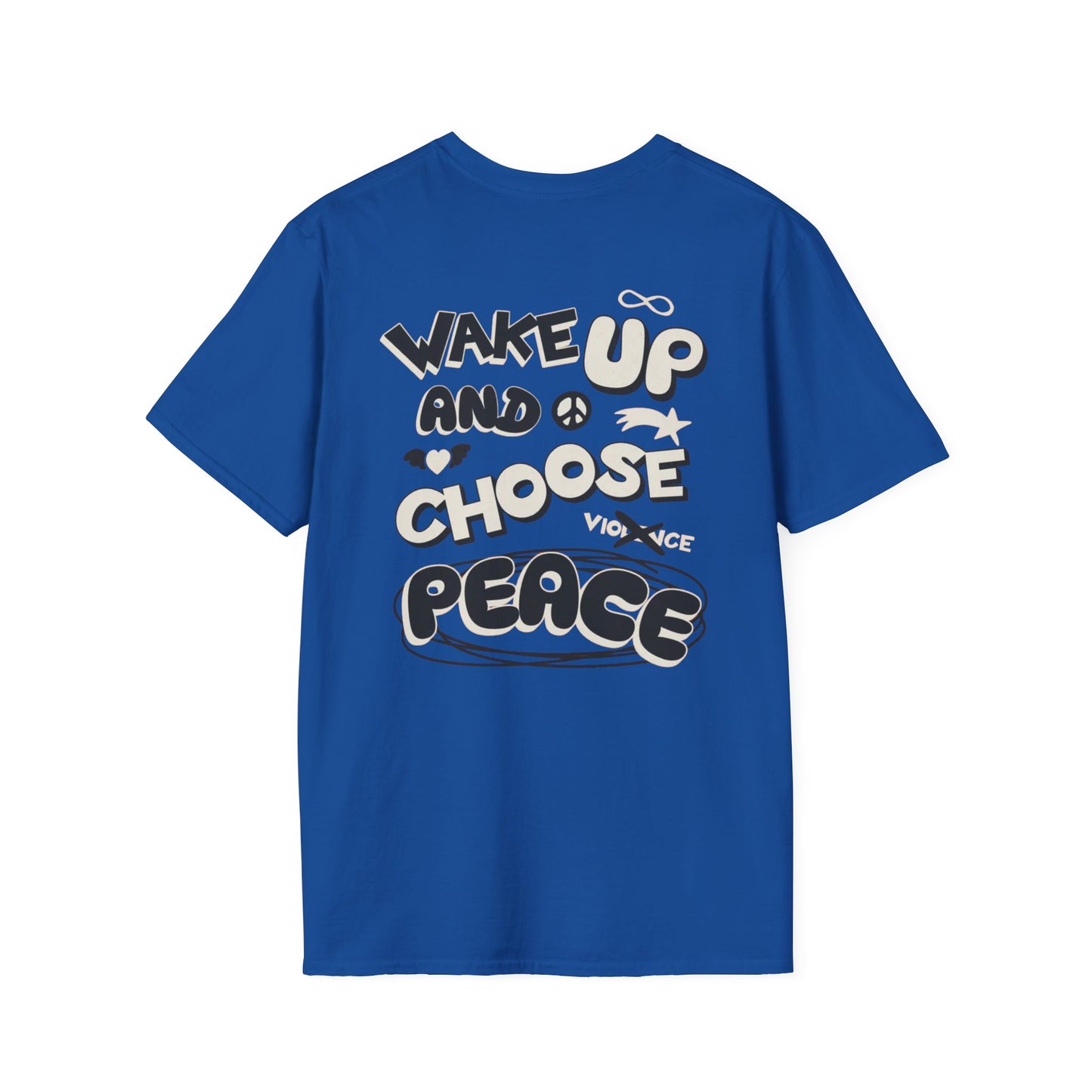 Forge Within T-Shirt — "Wake Up and Choose Peace" Retro Graphic Tee