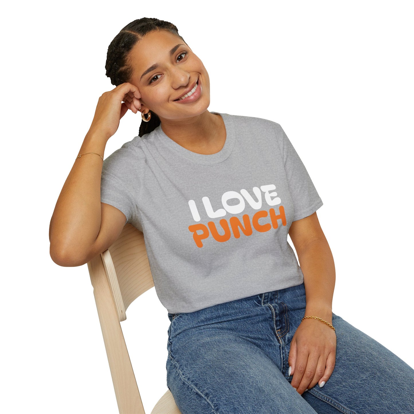 I Love Punch The Monkey T-Shirt — Cute Monkey Parents & Baby Graphic Tee