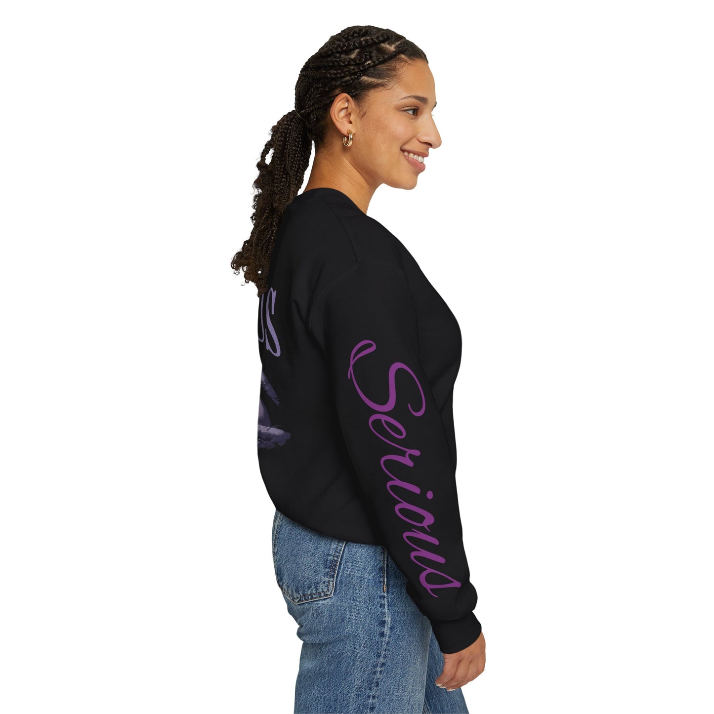 Nothing Serious Crewneck Sweatshirt — 'Forge Within' Gothic Eye Graphic