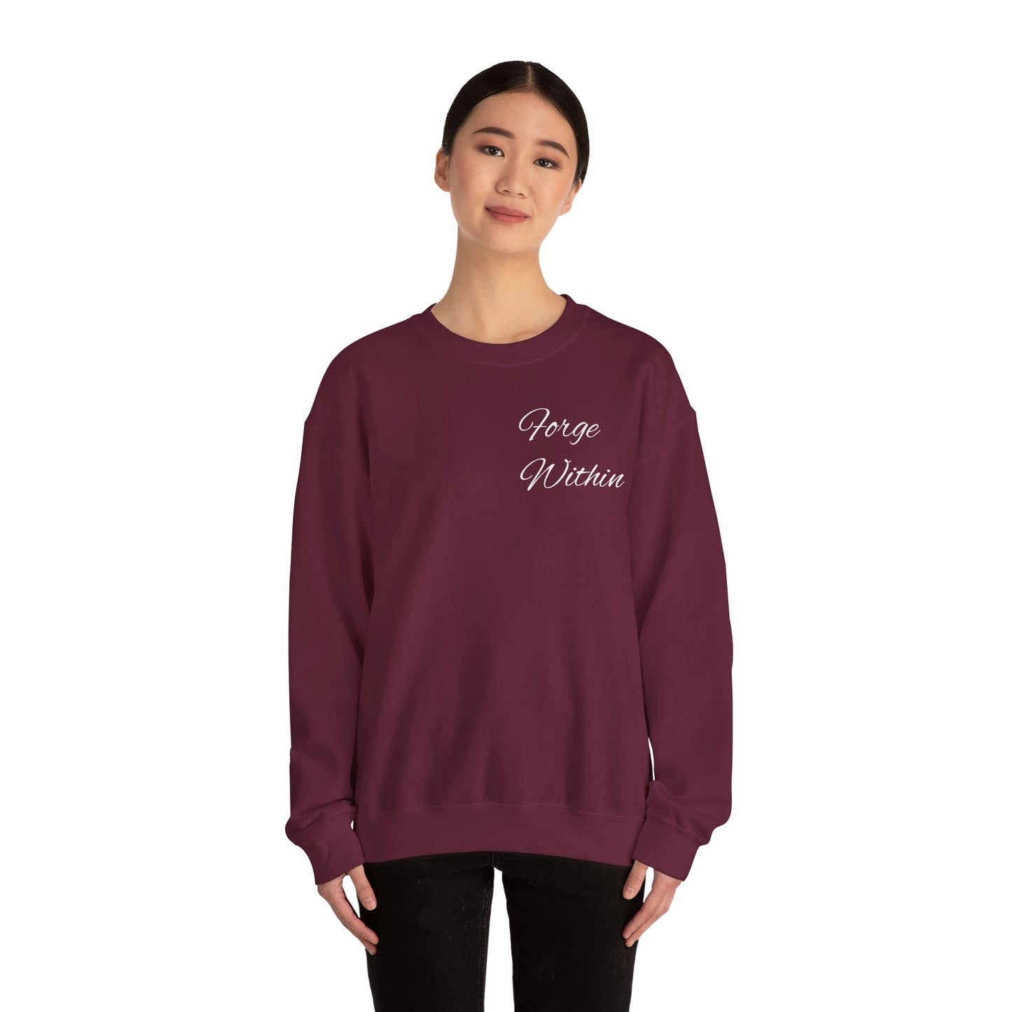 Crewneck Sweatshirt — "All These Scars Have Stories" Vintage Knight Graphic