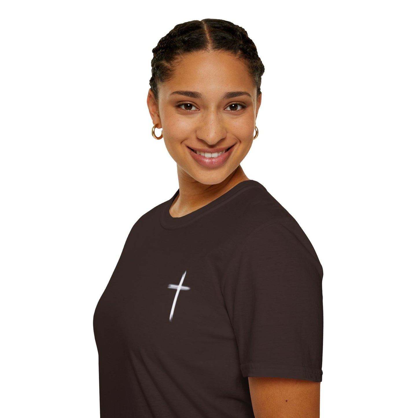 Christian Worship T-Shirt — “My Worship Is Loud Because My Wounds Were Deep” Cross Tee