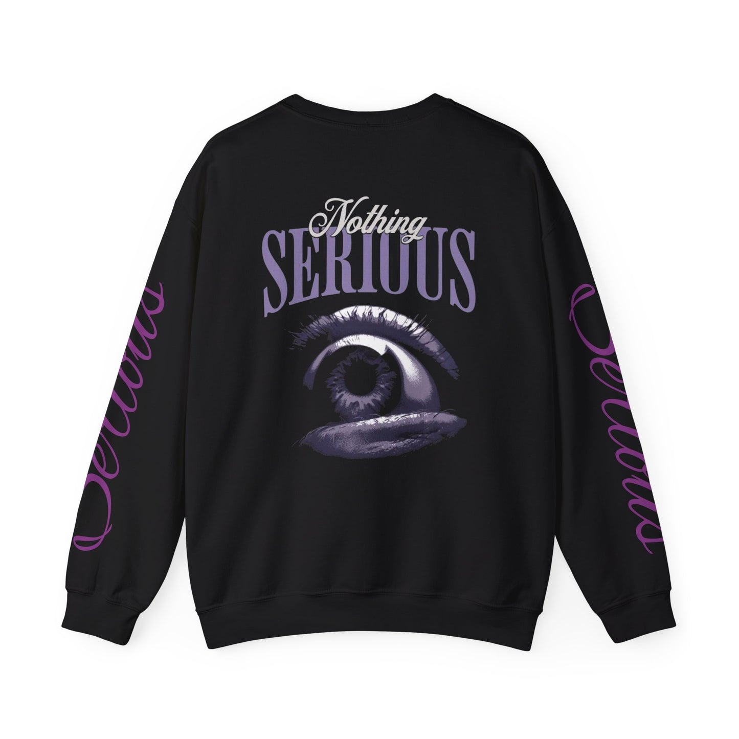 Nothing Serious Crewneck Sweatshirt — 'Forge Within' Gothic Eye Graphic