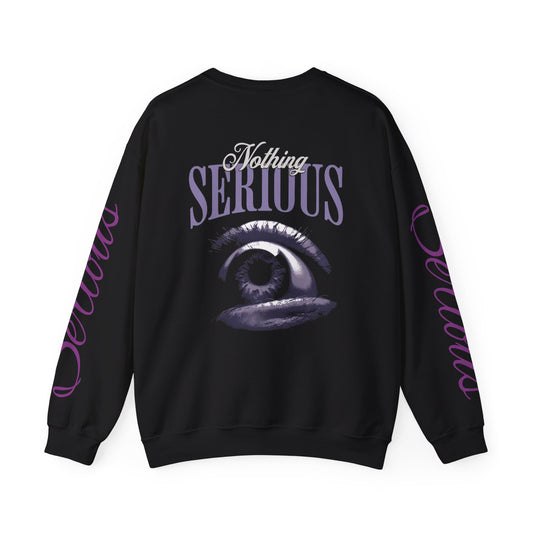 Nothing Serious Crewneck Sweatshirt — 'Forge Within' Gothic Eye Graphic
