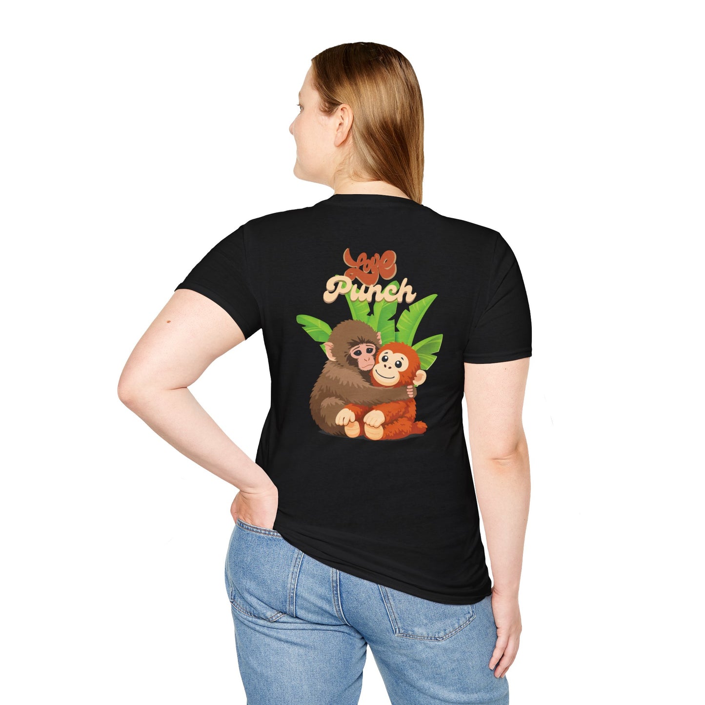 I Love Punch The Monkey T-Shirt — Cute Monkey Parents & Baby Graphic Tee