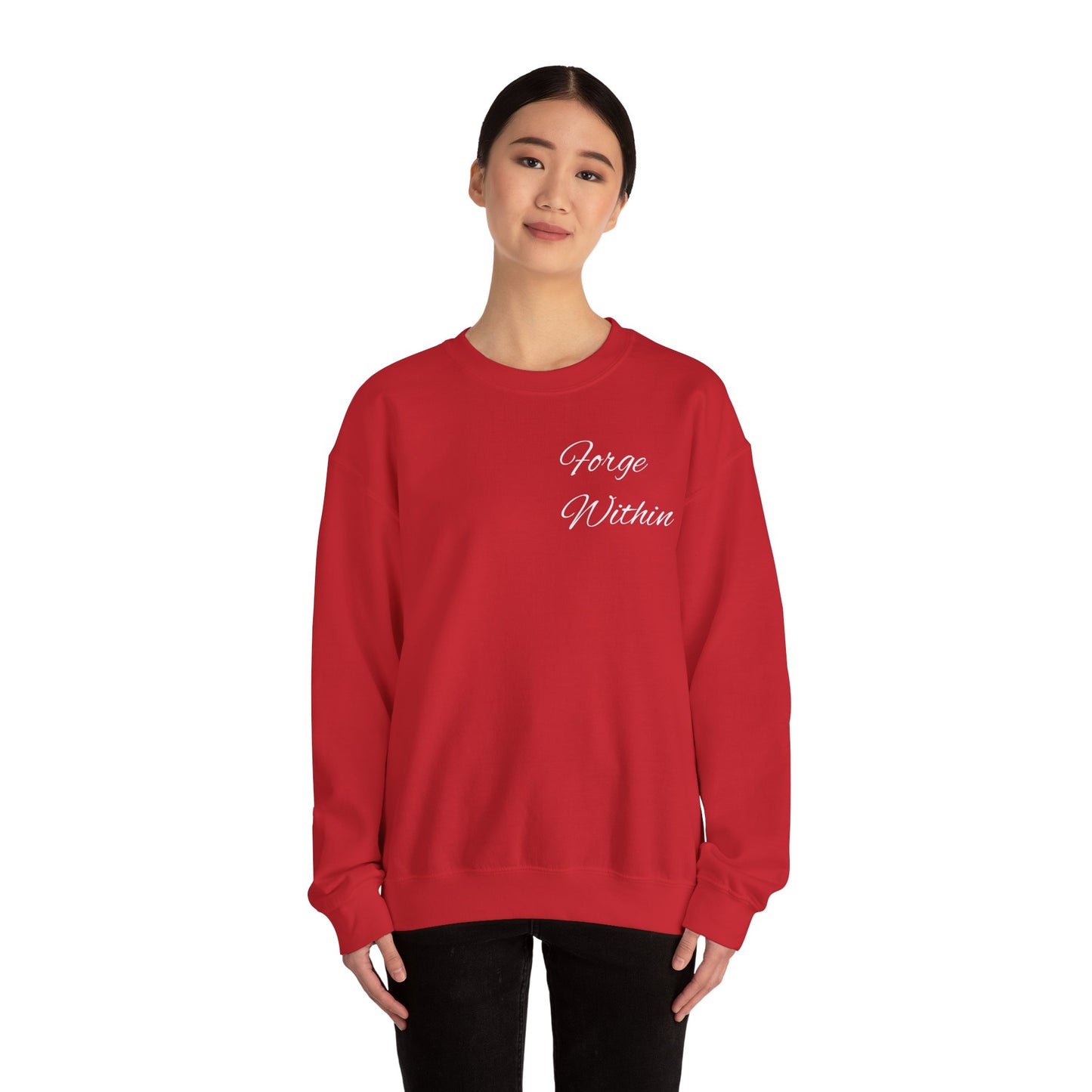 Crewneck Sweatshirt — "All These Scars Have Stories" Vintage Knight Graphic