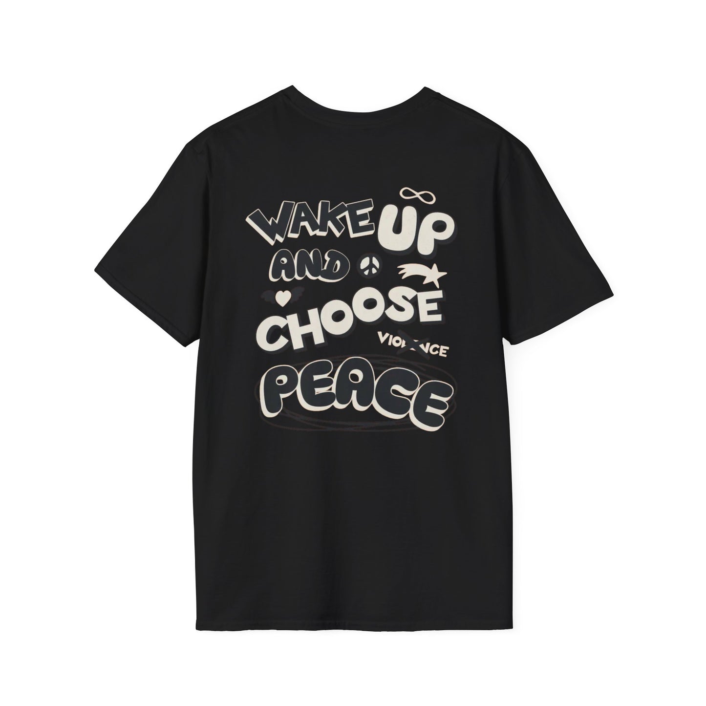 Forge Within T-Shirt — "Wake Up and Choose Peace" Retro Graphic Tee