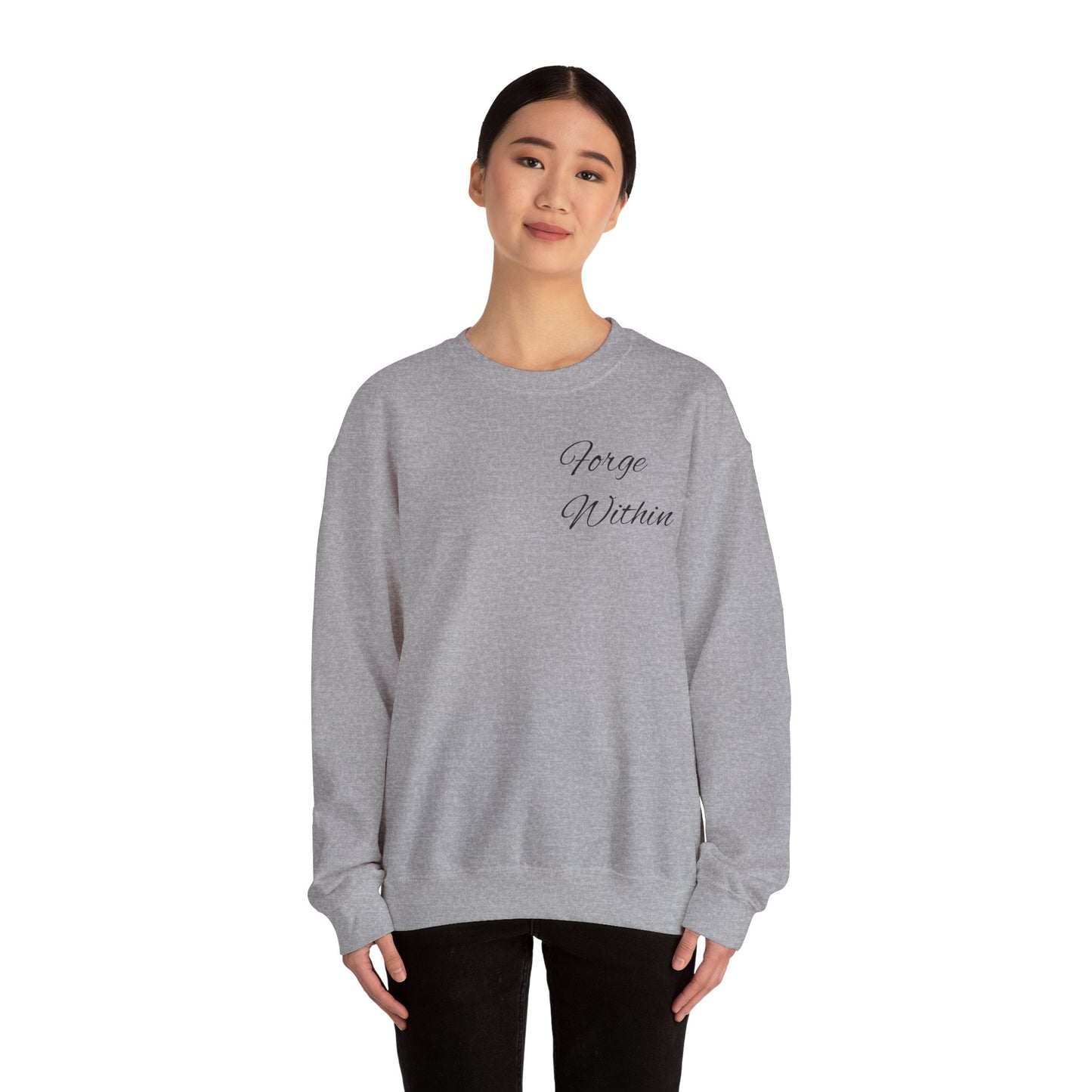 Crewneck Sweatshirt — "All These Scars Have Stories" Vintage Knight Graphic
