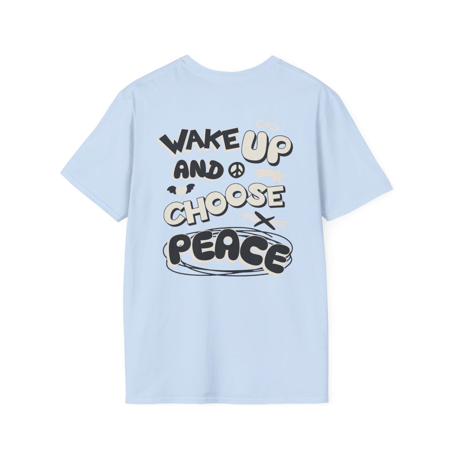 Forge Within T-Shirt — "Wake Up and Choose Peace" Retro Graphic Tee