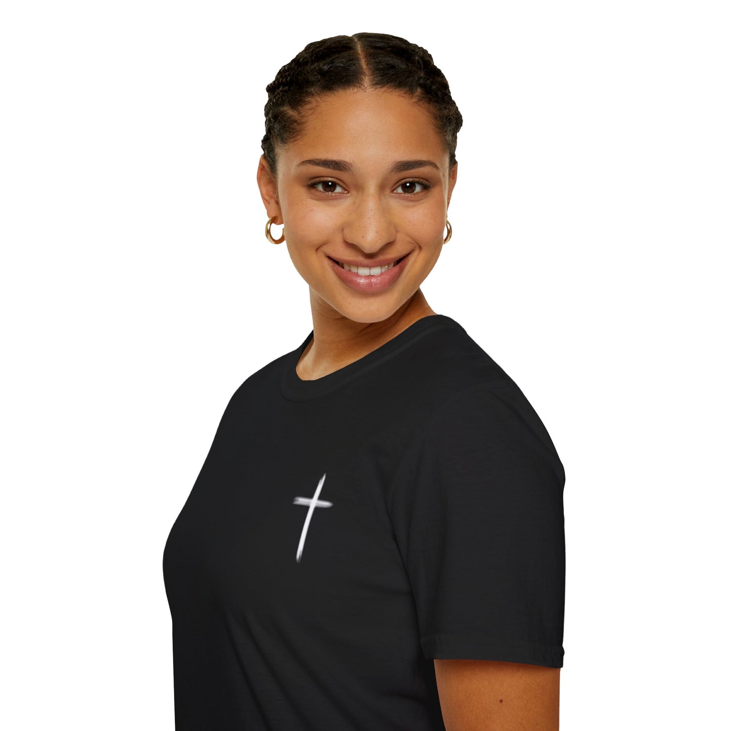 Christian Worship T-Shirt — “My Worship Is Loud Because My Wounds Were Deep” Cross Tee