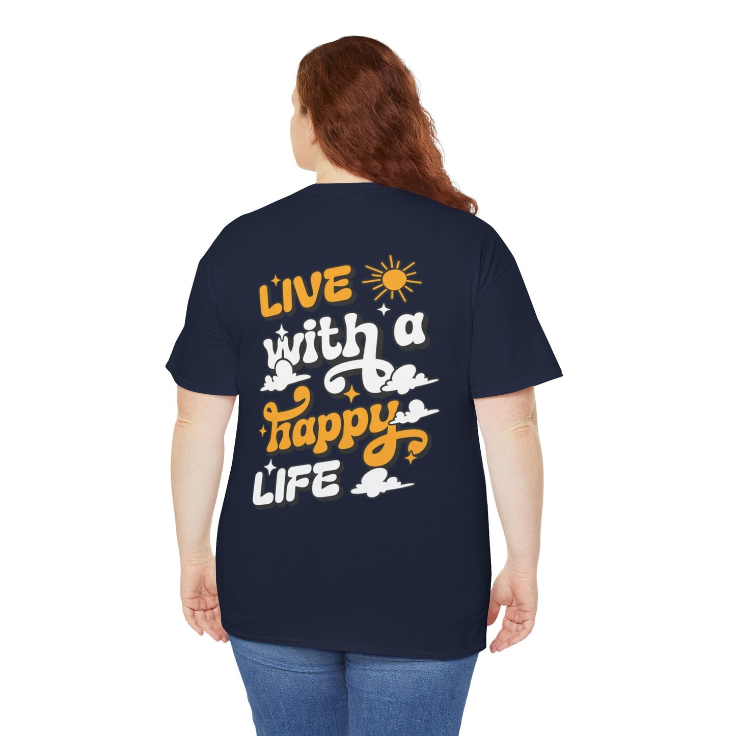 Forge Within - Live With a Happy Life T-Shirt — Positive Retro Graphic Tee