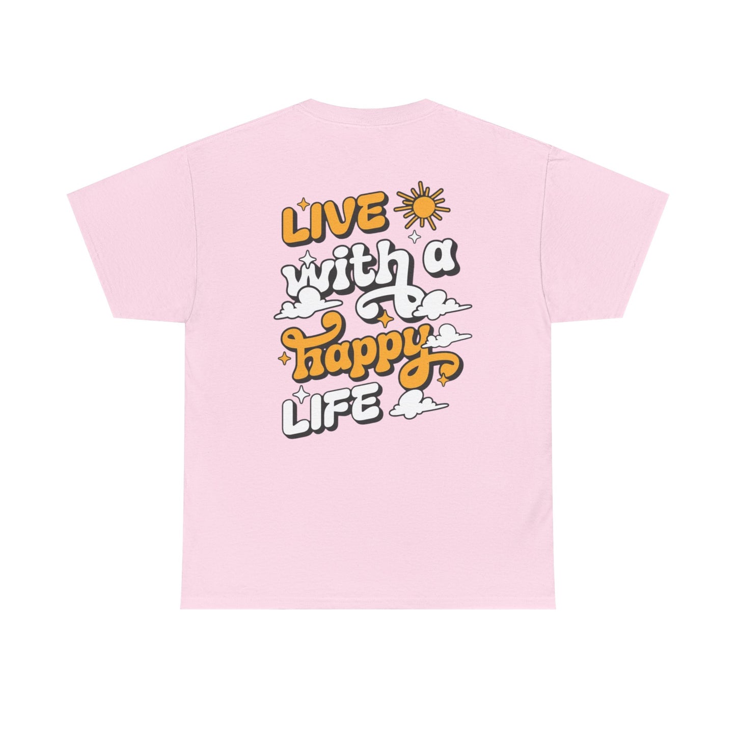 Forge Within - Live With a Happy Life T-Shirt — Positive Retro Graphic Tee