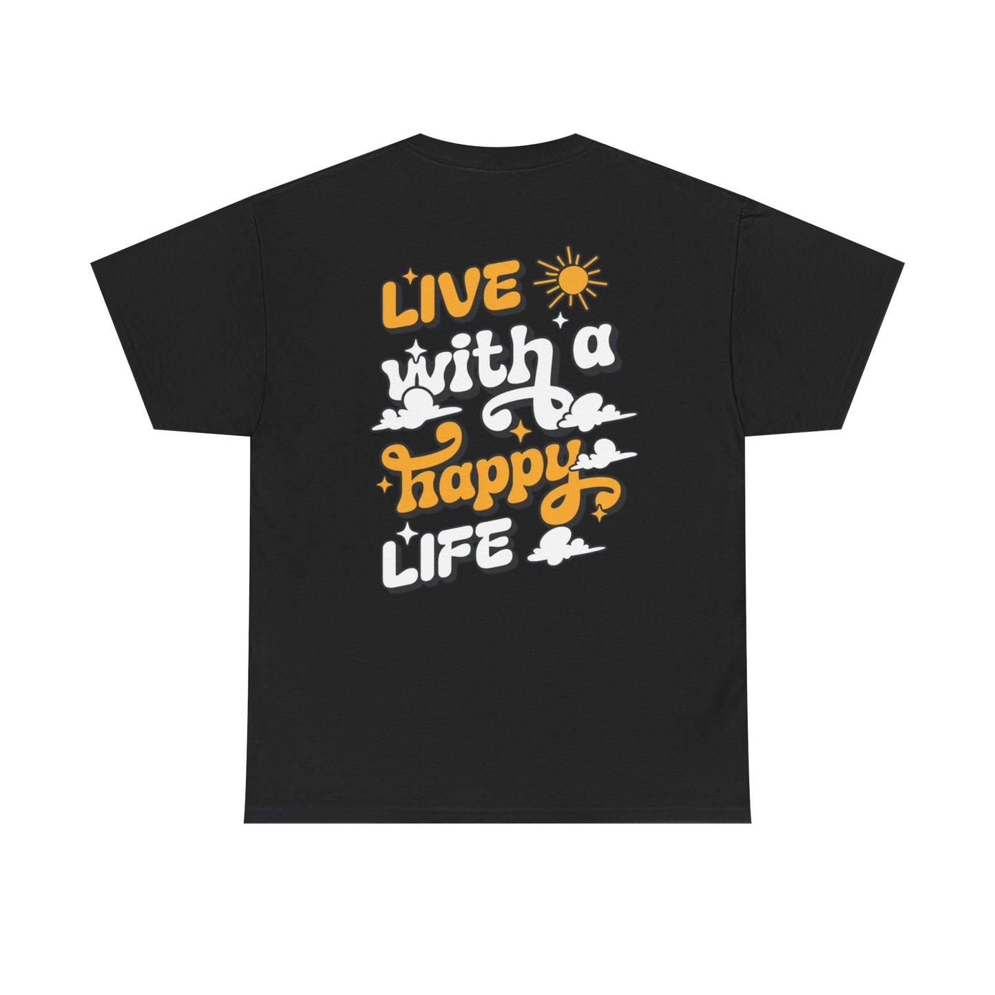 Forge Within - Live With a Happy Life T-Shirt — Positive Retro Graphic Tee