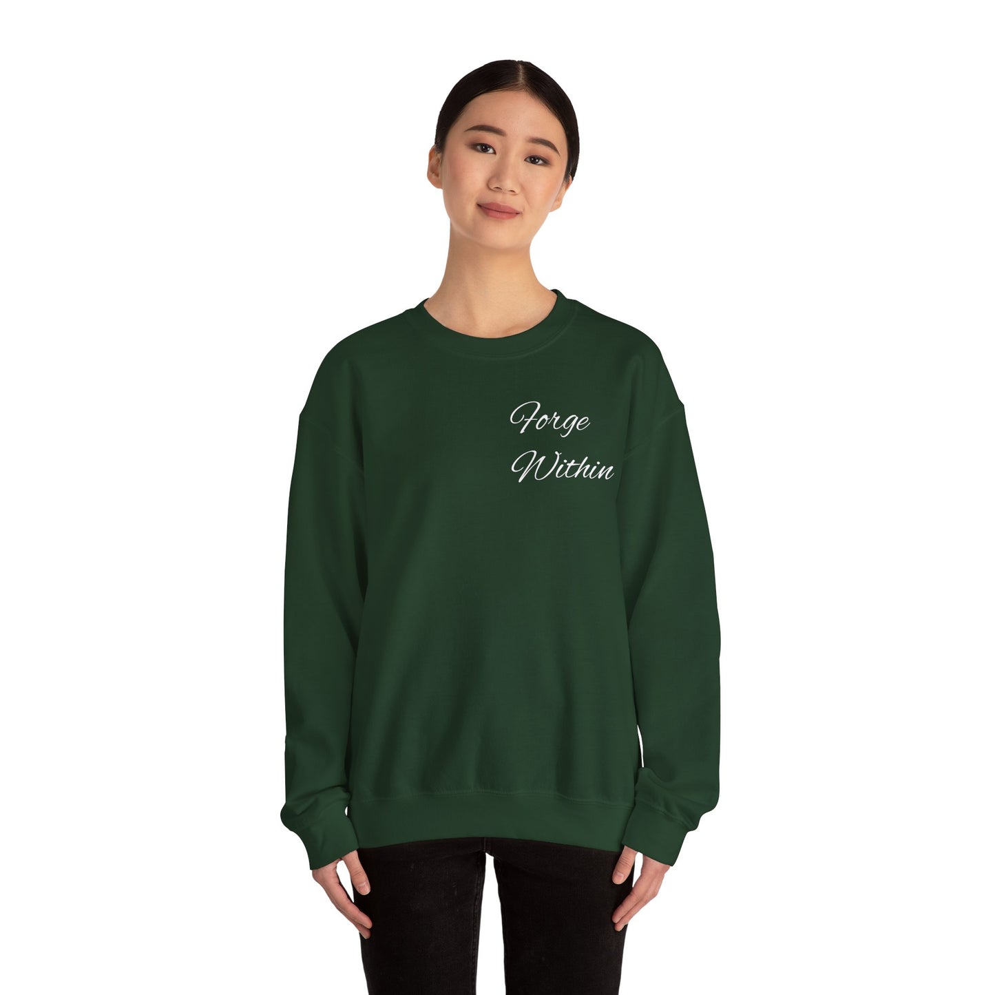 Crewneck Sweatshirt — "All These Scars Have Stories" Vintage Knight Graphic