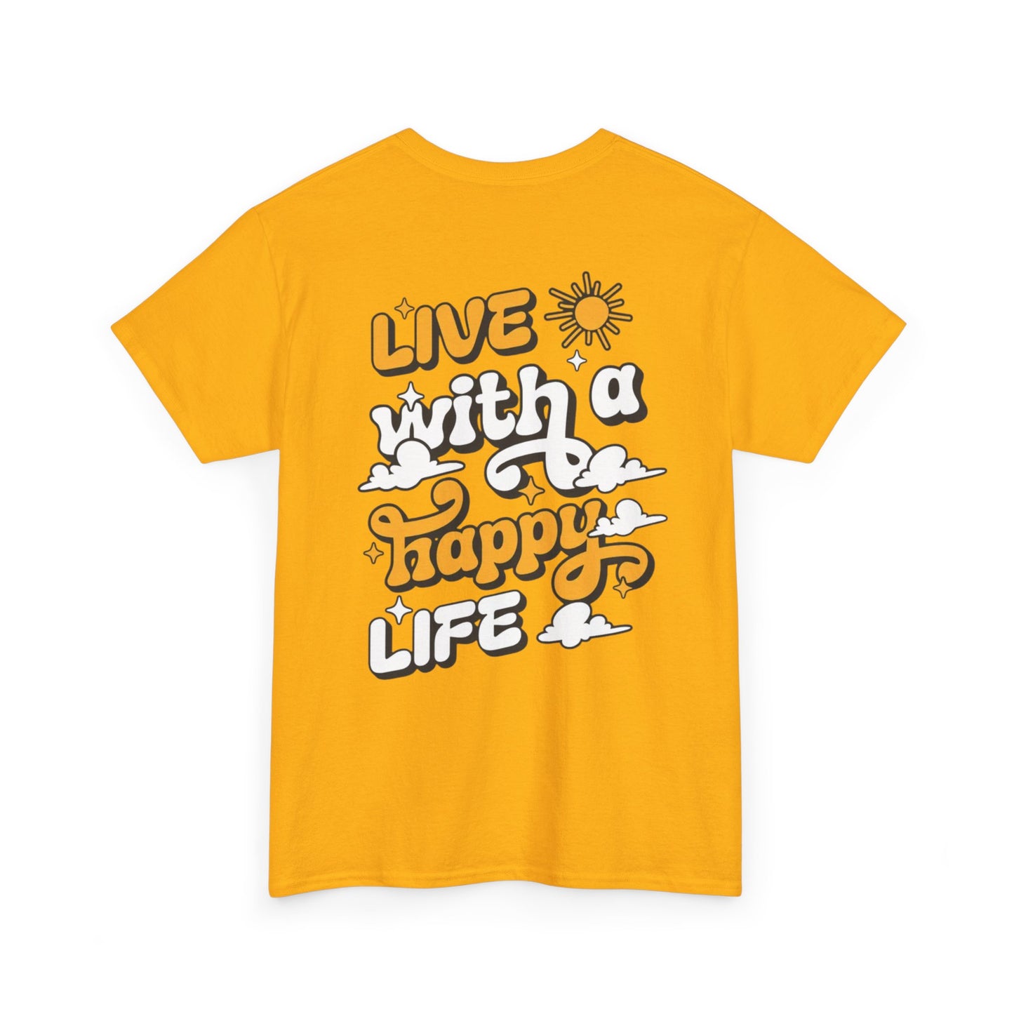 Forge Within - Live With a Happy Life T-Shirt — Positive Retro Graphic Tee