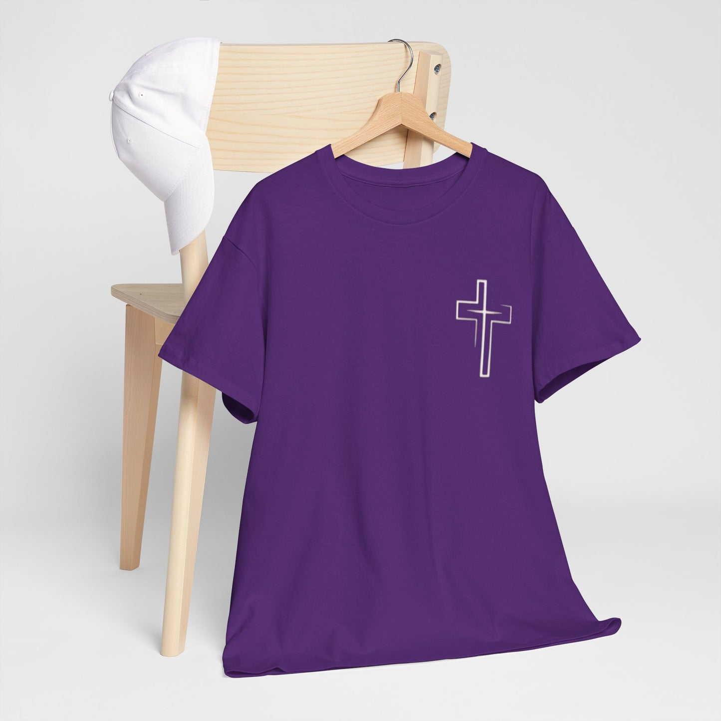 Christian Cross T‑Shirt — "God First" Faith Tee (Kingdom of God)