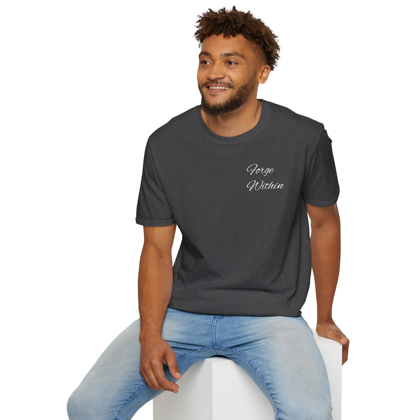 Heaven Closed Graphic T-Shirt — 'Forge Within' Floral Gothic Design