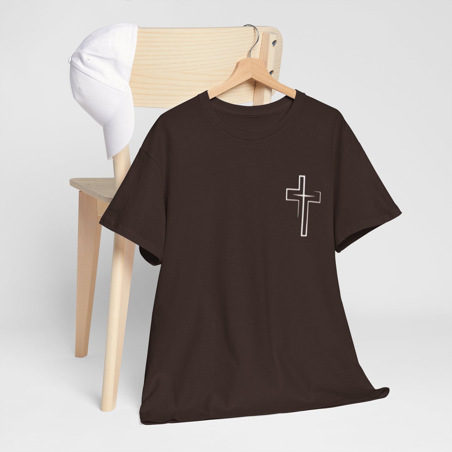 Christian Cross T‑Shirt — "God First" Faith Tee (Kingdom of God)