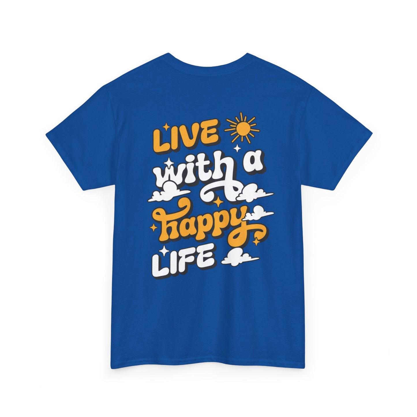 Forge Within - Live With a Happy Life T-Shirt — Positive Retro Graphic Tee