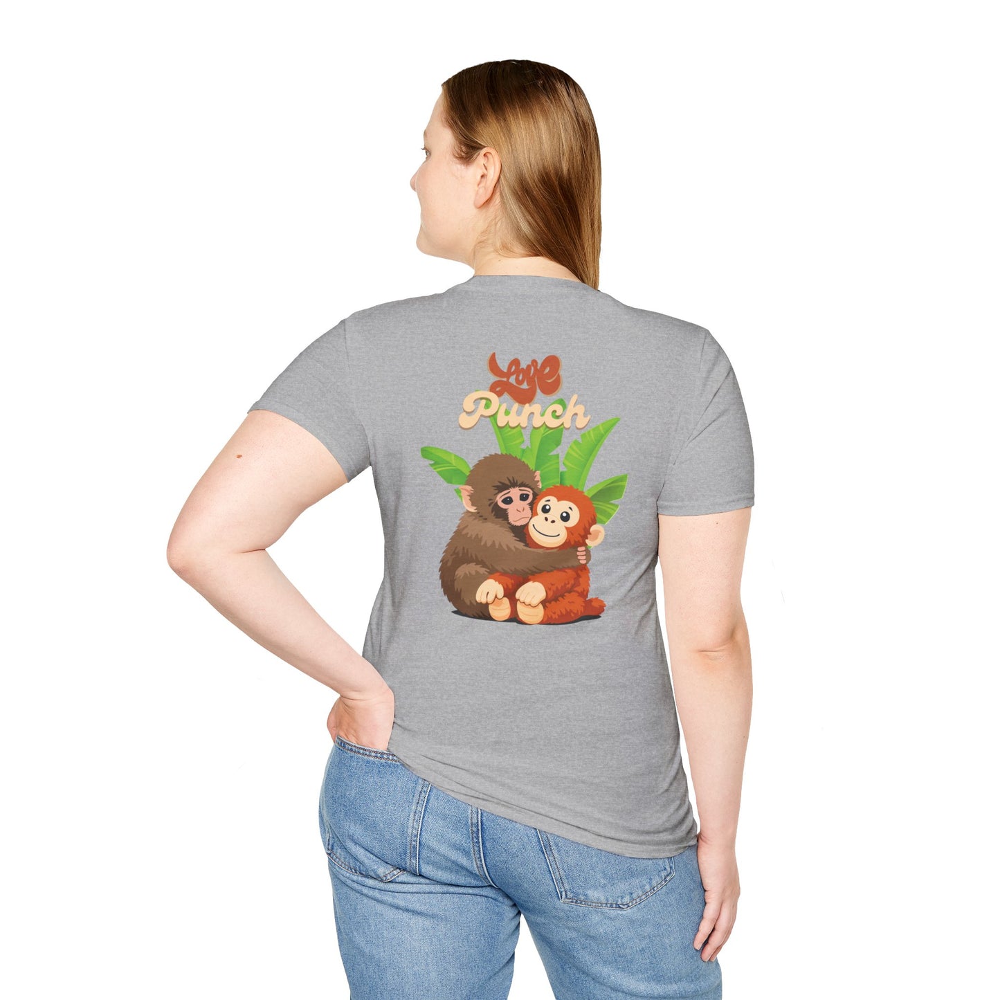 I Love Punch The Monkey T-Shirt — Cute Monkey Parents & Baby Graphic Tee