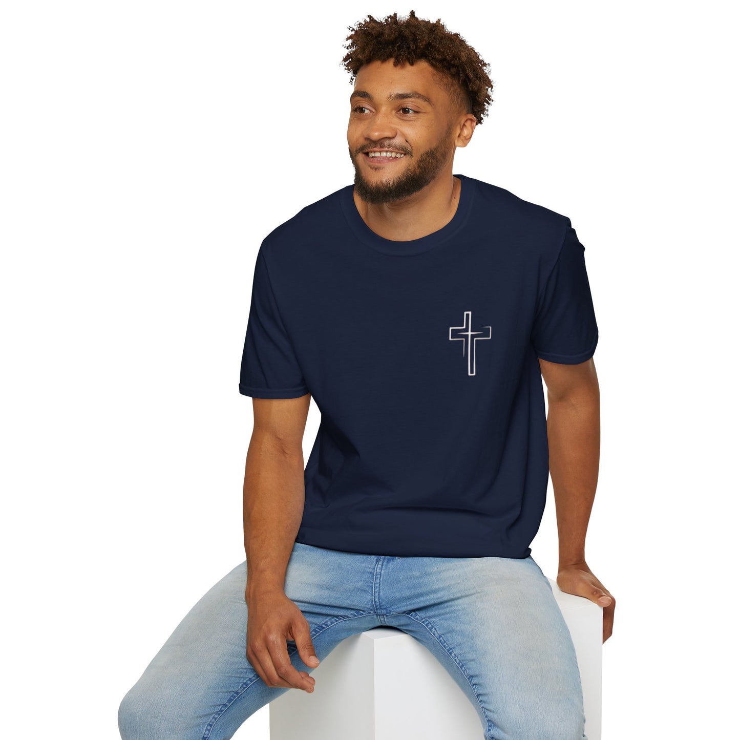Christian Cross T-Shirt — "Jesus Died For Me Now I Live For Him" Faith Tee