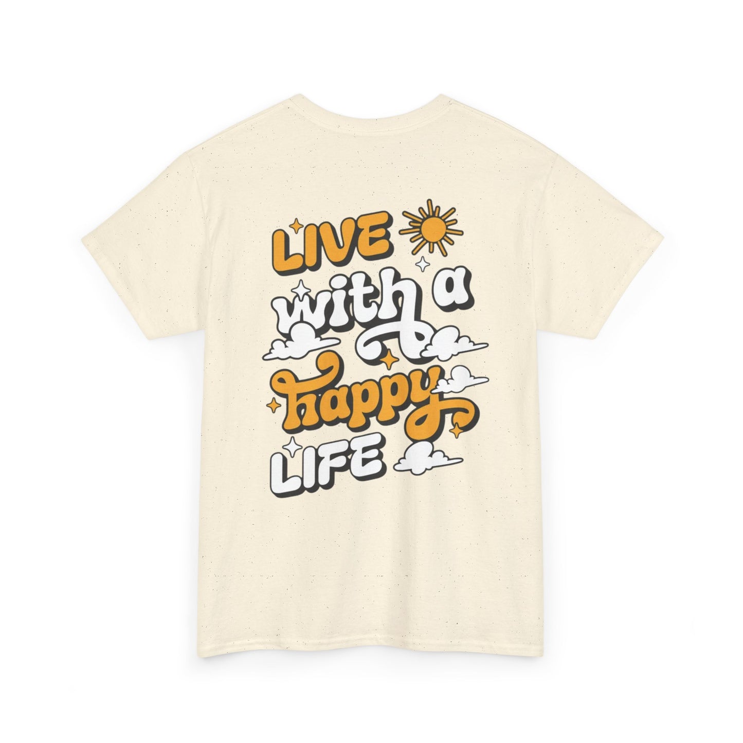 Forge Within - Live With a Happy Life T-Shirt — Positive Retro Graphic Tee