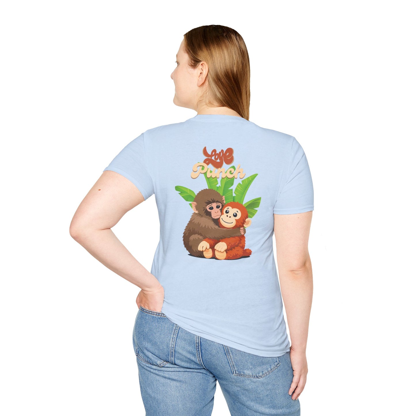 I Love Punch The Monkey T-Shirt — Cute Monkey Parents & Baby Graphic Tee