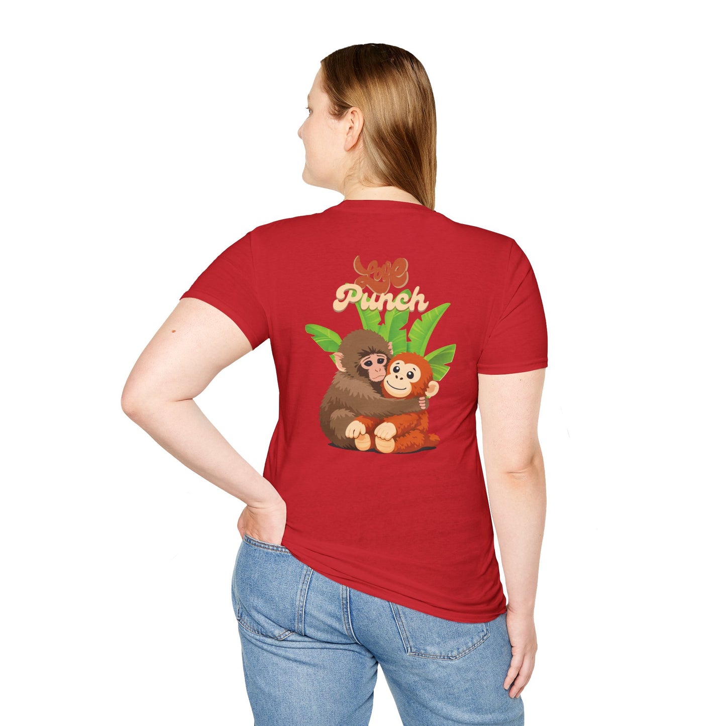 I Love Punch The Monkey T-Shirt — Cute Monkey Parents & Baby Graphic Tee