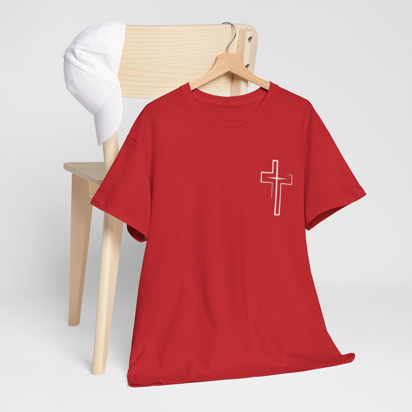 Christian Cross T‑Shirt — "God First" Faith Tee (Kingdom of God)