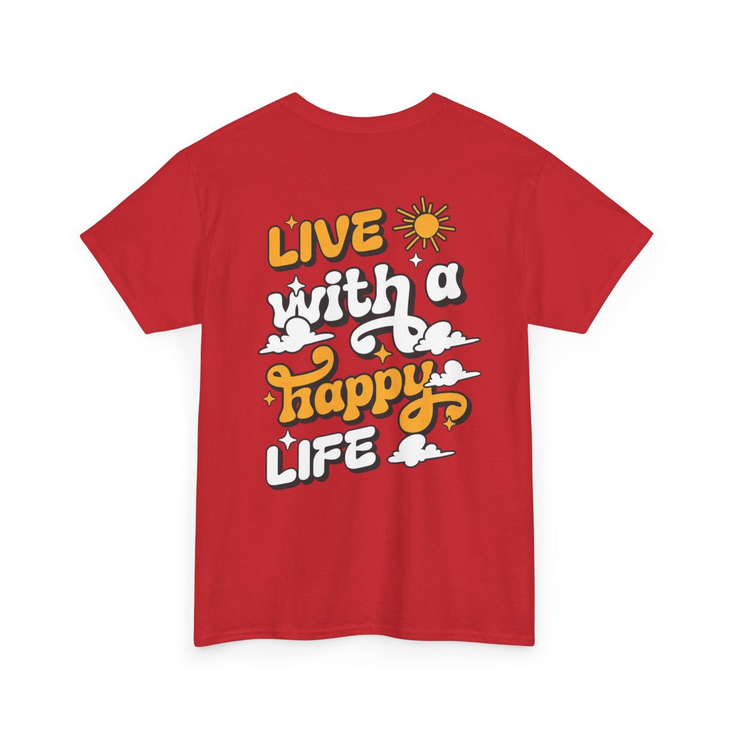 Forge Within - Live With a Happy Life T-Shirt — Positive Retro Graphic Tee