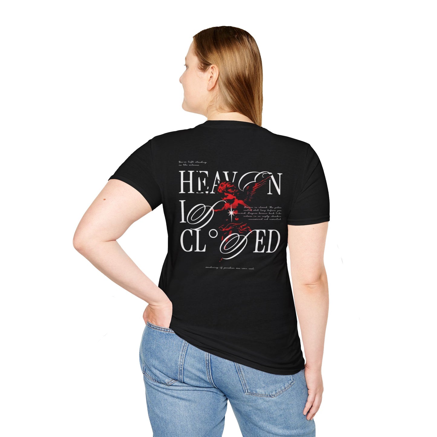 Heaven Closed Graphic T-Shirt — 'Forge Within' Floral Gothic Design